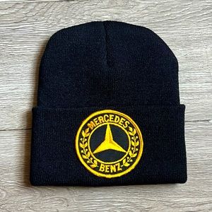 Mercedes black unisex beanie hat